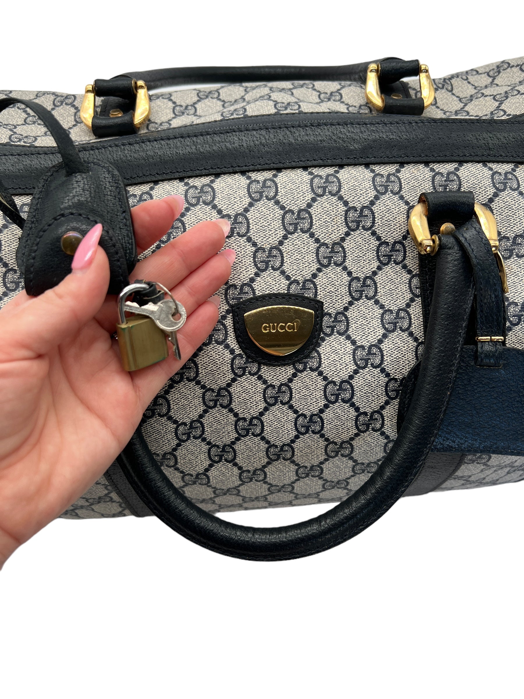 Gucci black Boston bag